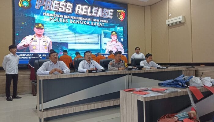 Gelapkan 15,5 Kg Pasir Timah Milik CV MJU, Empat Pegawai Ditangkap Polisi