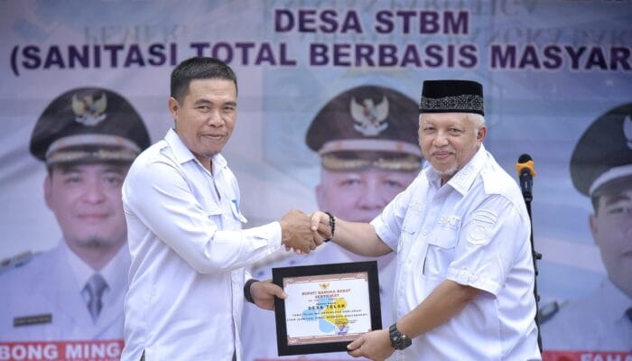 Bupati Sukirman Deklarasikan 5 Pilar STBM di Desa Telak, Targetkan 50 Persen