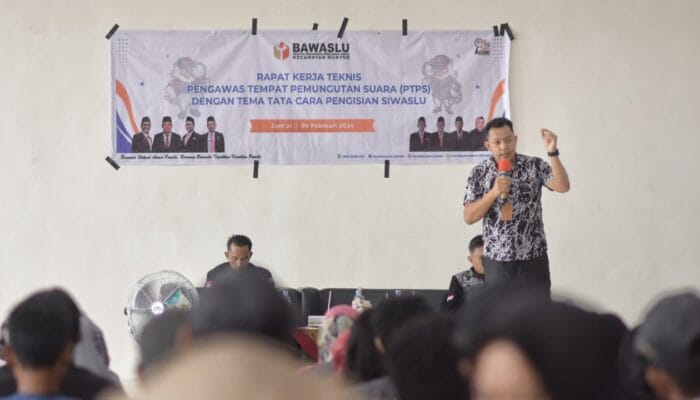 Gelar Rakernis, Panwascam Mentok Sosialisasikan Penggunaan Siwaslu