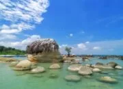 Kumpulan Foto Pantai Bio, Wisata Bahari Tersembunyi di Pulau Bangka