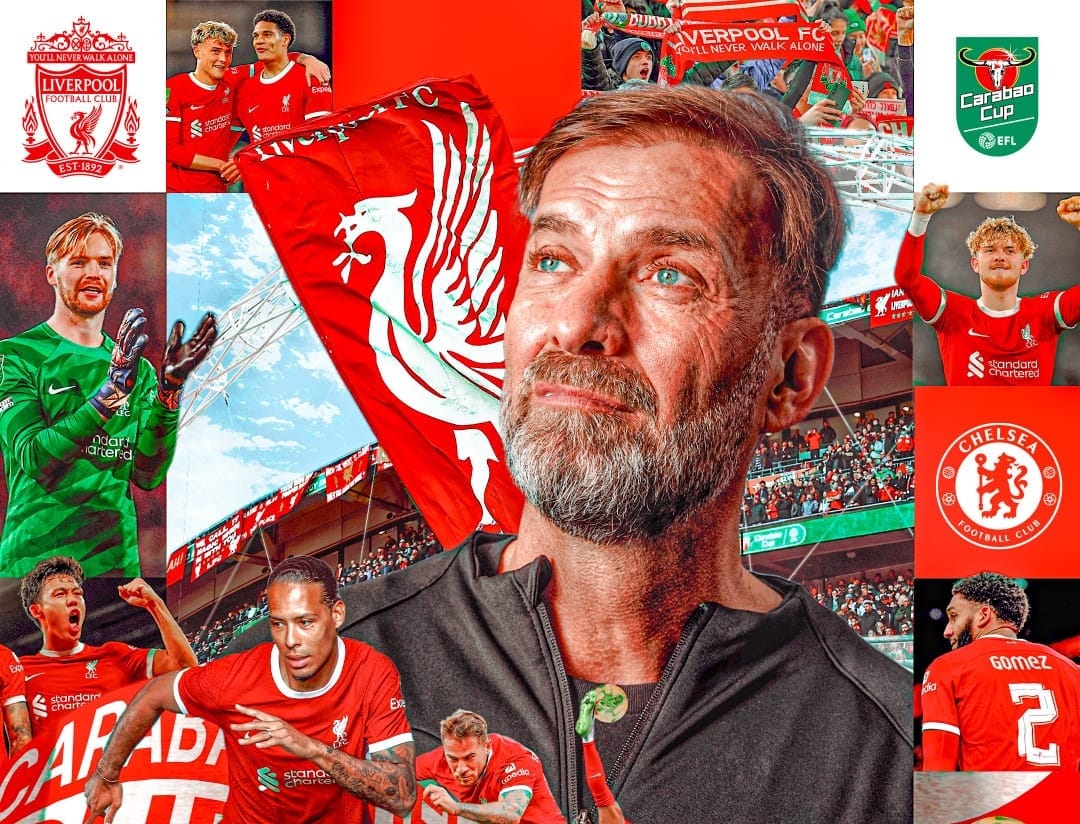 Poster pertandingan final EFL. Foto: Twitter Liverpool