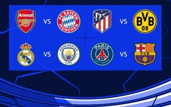 Caption: Tabel perempatfinal UCL. Foto: Twitter UCL.