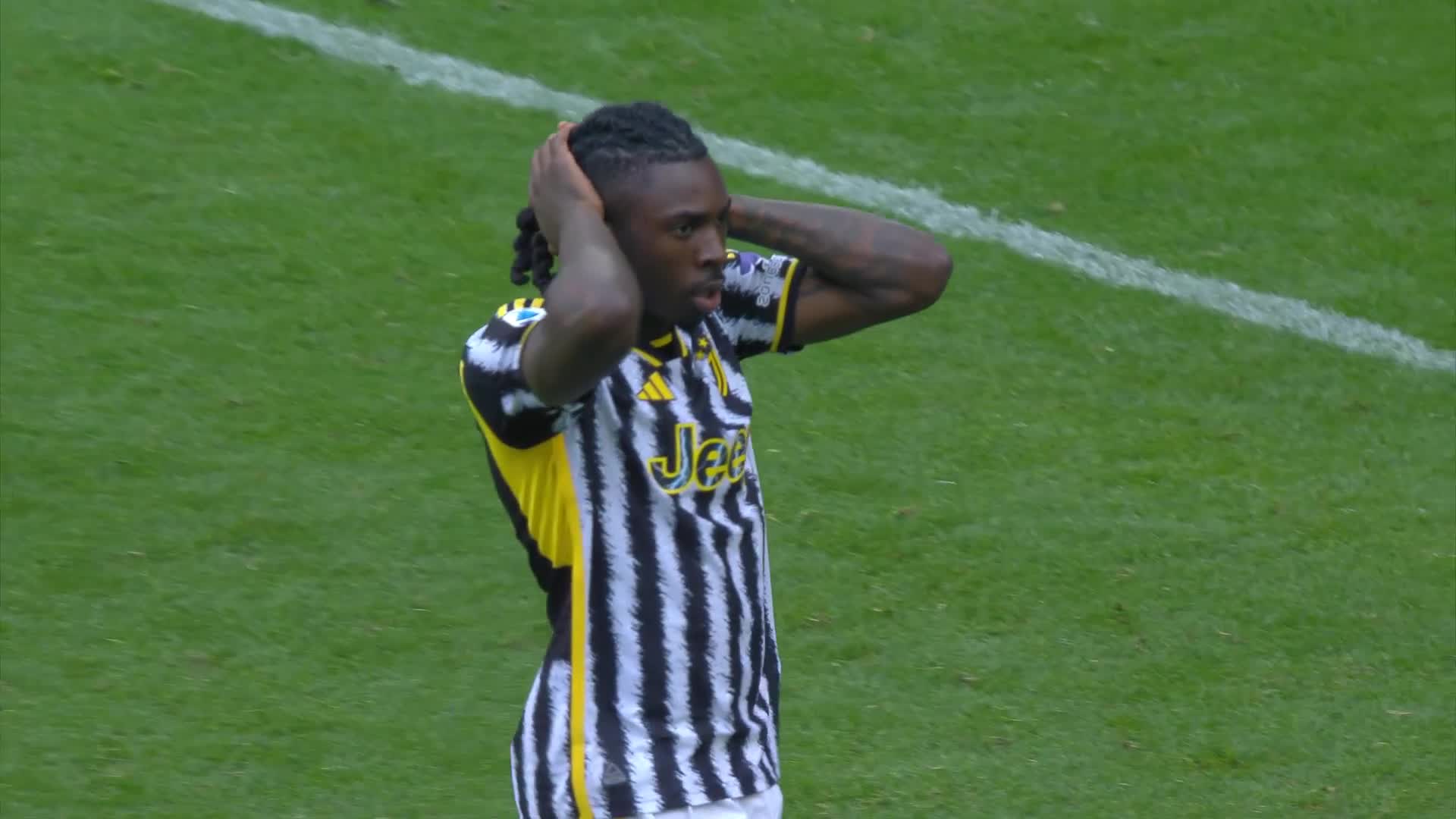 Pemain Juventus Moise Kean. Foto: Twitter Serie-A