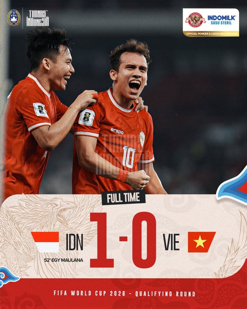 Egy Maulana Vikri bawa kemenangan untuk Indonesia melawan Vietnam