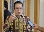 Kepala Dinas Penanaman Modal, Pelayanan Perizinan Terpadu Satu Pintu Tenaga Kerja dan Transmigrasi Kabupaten Bangka Barat, Yuwanda saat diwawancara usai menghadiri kegiatan peresmian serta penguatan Penerapan Mal Pelayanan Publik dan Mal Pelayanan Publik Digital yang diselenggarakan oleh Kementerian Pendayagunaan Aparatur Negara dan Reformasi Birokrasi di Hotel Ritz Carlton, Jakarta, pada Kamis (7/3/2024). (Foto/Fierly)
