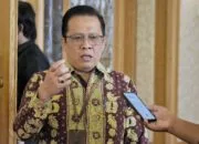 Kepala Dinas Penanaman Modal, Pelayanan Perizinan Terpadu Satu Pintu Tenaga Kerja dan Transmigrasi Kabupaten Bangka Barat, Yuwanda saat diwawancara usai menghadiri kegiatan peresmian serta penguatan Penerapan Mal Pelayanan Publik dan Mal Pelayanan Publik Digital yang diselenggarakan oleh Kementerian Pendayagunaan Aparatur Negara dan Reformasi Birokrasi di Hotel Ritz Carlton, Jakarta, pada Kamis (7/3/2024). (Foto/Fierly)