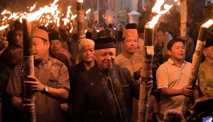 Sambut Ramadan di Bangka Barat, Warga Daya Baru Gelar Pawai 3000 Obor