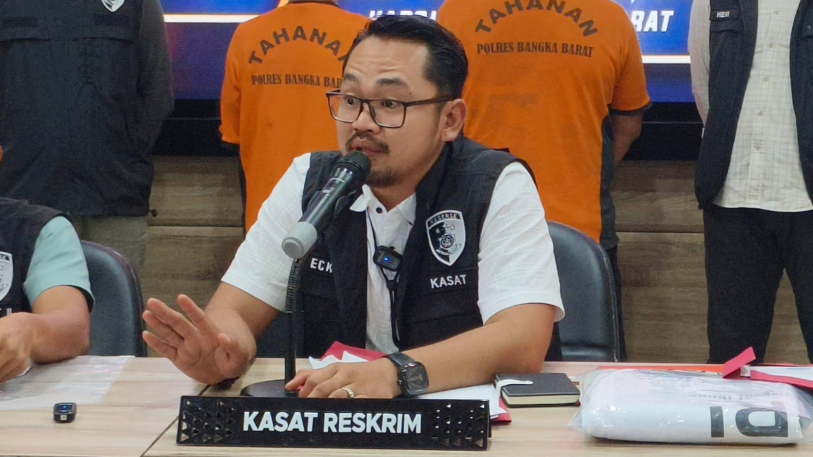 Kasatreskrim Polres Bangka Barat, AKP Ecky Widi Prawira.