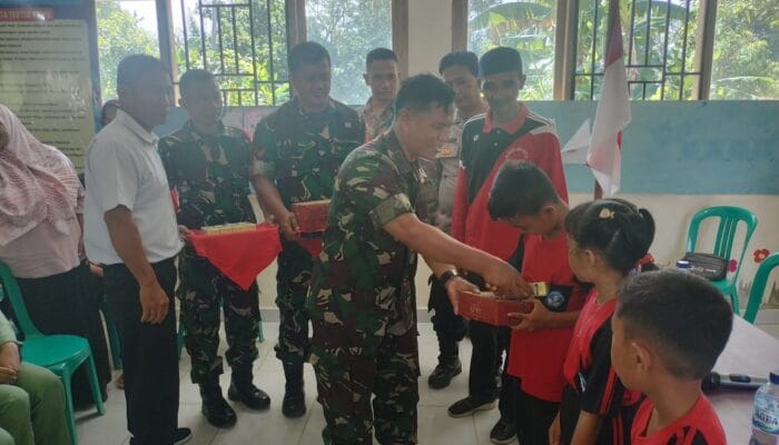 Peduli Gizi Anak, Kodim 0431/Bangka Barat Kembali Masuk Dapur Masuk Sekolah