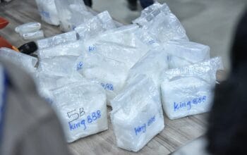 Barang bukti narkoba jenis sabu bertuliskan "King 888" yang merupakan kode khusus dari sang bandar. (Foto/Fierly)