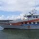 Kapal cepat saat berada di Pelabuhan Tanjung Kalian. Foto: Omkis