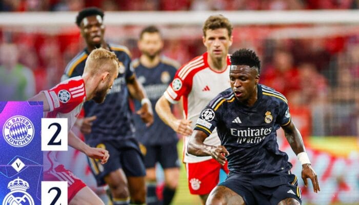 Duel Madrid dan Munchen Berakhir Imbang 2-2