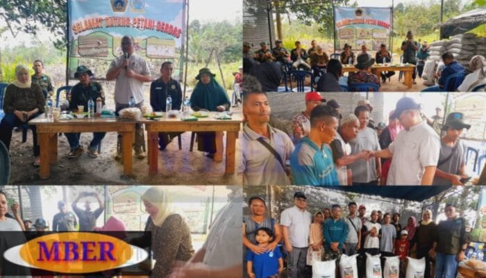 Dewan Pembina Formap Babel Erzaldi Kembali Bagikan 300 Karung Pupuk di Desa Ibul