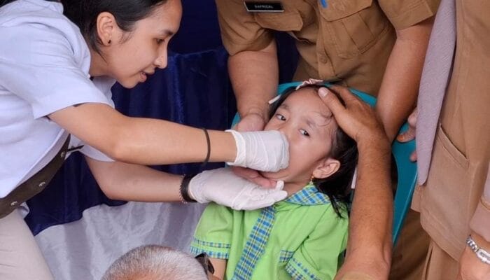 Puluhan Ribu Anak di Bangka Barat Jalani Program PIN Polio