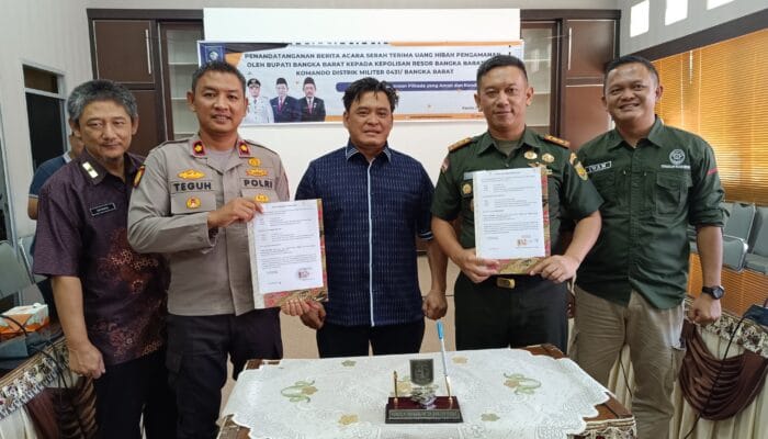 Polres dan Kodim Bangka Barat dapat Dana Hibah Miliaran Rupiah Pengamanan Pilkada