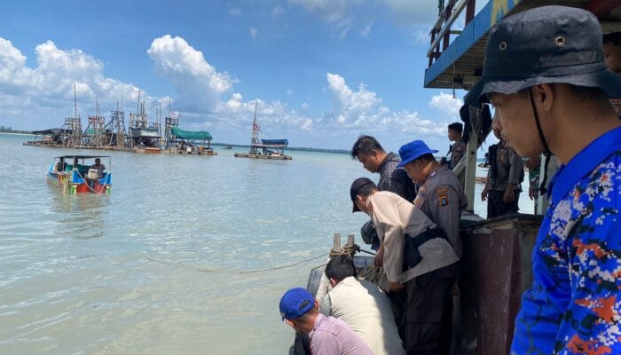 Tim Gabungan Tertibkan Tambang Ilegal di Perairan Belembang, Minta Dikosongkan