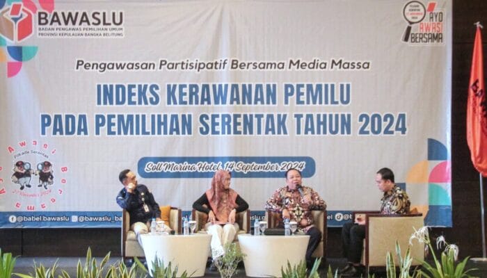 Jelang Pemilihan Serentak 2024, Bawaslu Babel Imbau Media Bersikap Netral