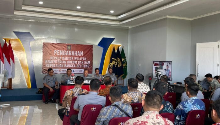 Beri Arahan Pelaksanaan Tusi, Kakanwil Kemenkumham Babel Minta Jajarannya Lakukan Ini