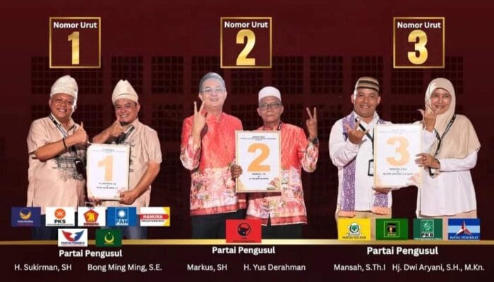 KPU Babar Tetapkan Nomor Urut Pasangan Calon Pilkada 2024