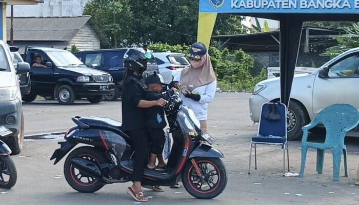 Retribusi Parkir di Pasar Parittiga Bangka Barat Naik Signifikan