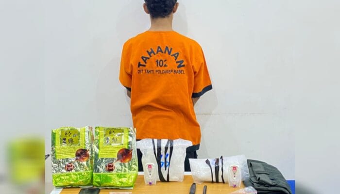 Berantas Peredaran Narkoba, Polda Babel Amankan 1 Tersangka dan 1,5 Kilogram Sabu