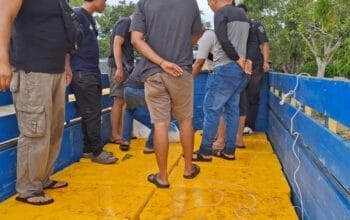 Kasus penyelundupan balok timah di Pelabuhan Tanjung Kalian. Foto: Sorotanbangka/Barong.