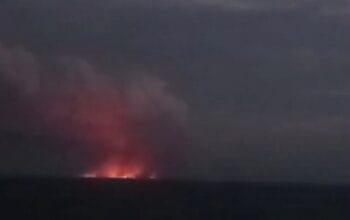 Kobaran api yang terjadi di Kabupaten Banyuasin, Sumatera Selatan. Foto: Istimewa.