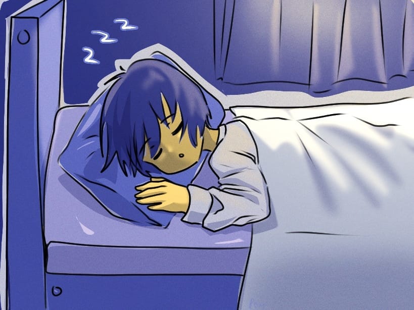 Ilustrasi orang tertidur. Foto: Theresia Sinaga.