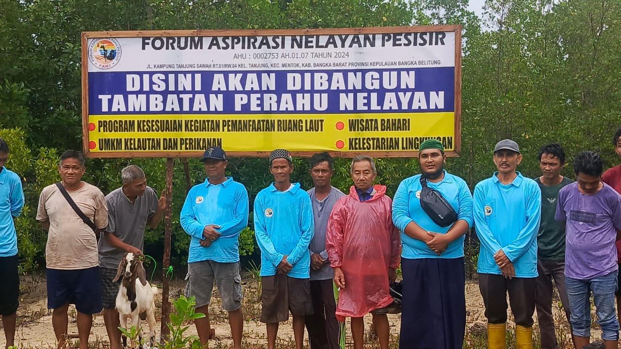 Rencana lokasi pembangunan dermaga tambat kapal nelayan. Foto: Istimewa.