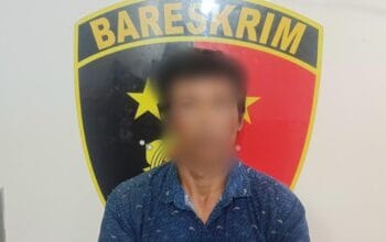 ED saat diamankan di Mapolres Bangka Barat. Foto: Istimewa.