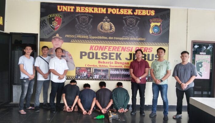 Polsek Jebus Ringkus Komplotan Pencuri Alat Perkakas Warga, 1 Pelaku Anak Dibawah Umur