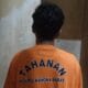 Tersangka ED saat diamankan di Mapolres Bangka Barat. Foto: Istimewa.