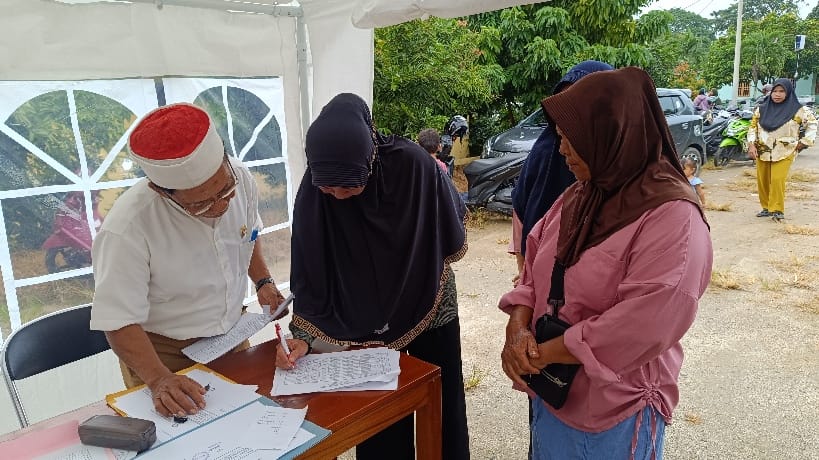 Pendataan pemberian bantuan Baznas. Foto: Sorotanbangka.