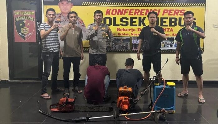 2 Pencuri Alat Pertanian di Bangka Barat Ditangkap Polisi