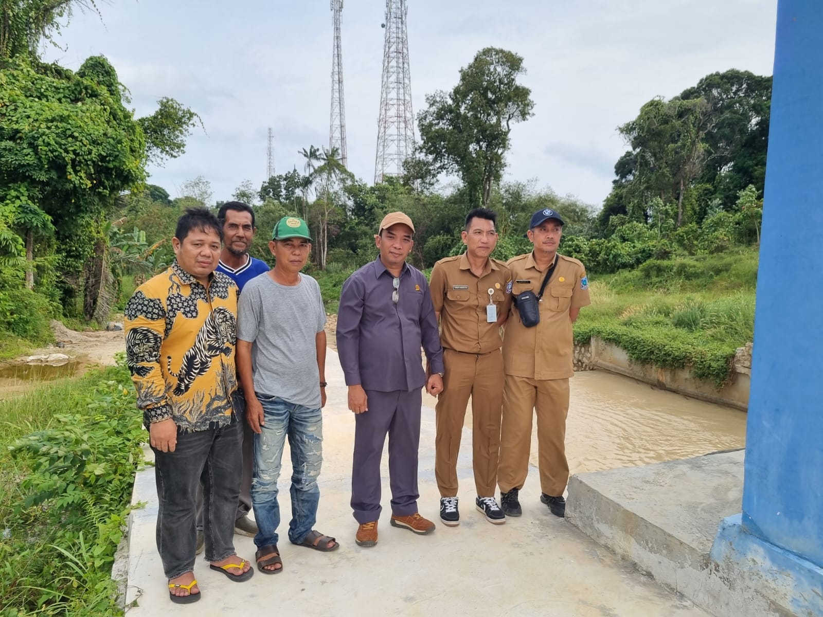 Peninjauan kolam retensi. Foto: Istimewa.