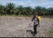 Dukung Ketahanan Pangan Nasional, Polsek Sungai Selan Salurkan Bantuan Pupuk dan Obat Pertanian