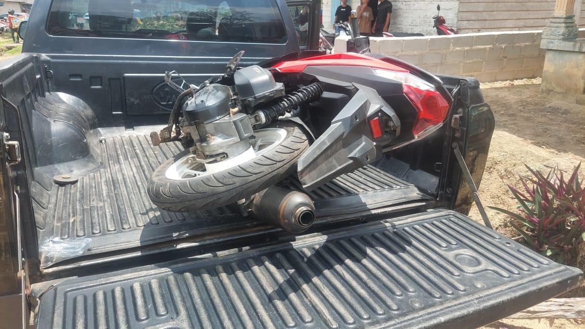 Kendaraan yang alami kecelakaan lalu lintas. Foto: Istimewa.