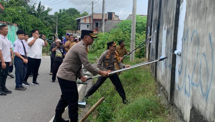 Polda Babel Hapus Vandalisme Geng Motor, Irjen Pol Hendro : Jangan Takut untuk Menghapus