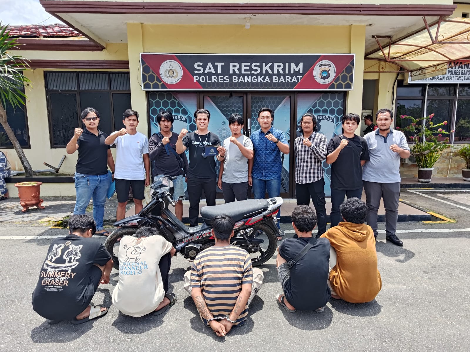 Pelaku pencurian diamankan polisi. Foto: Istimewa