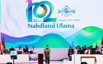 Prabowo di Harlah NU. Foto: Istimewa.