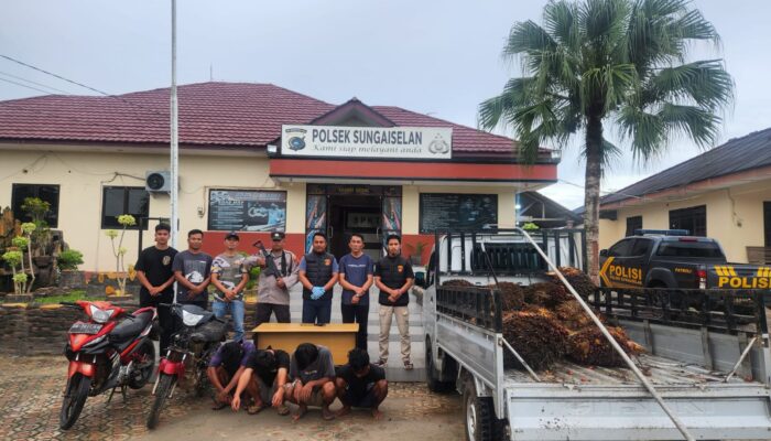 Polsek Sungaiselan Sita Senjata Api Rakitan dari Pelaku Pencurian Buah Sawit