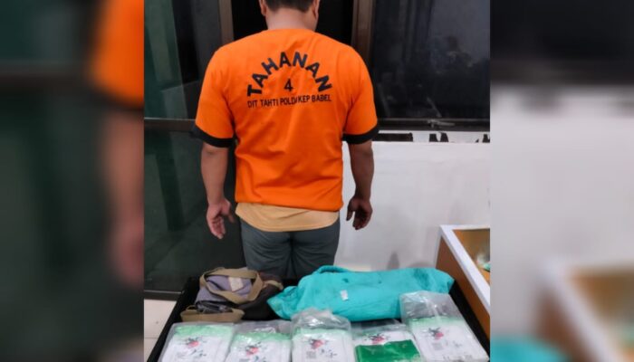 Kedapatan Bawa Sabu 5 Kilogram, Niko Sekew Diamankan Ditresnarkoba Polda Babel 
