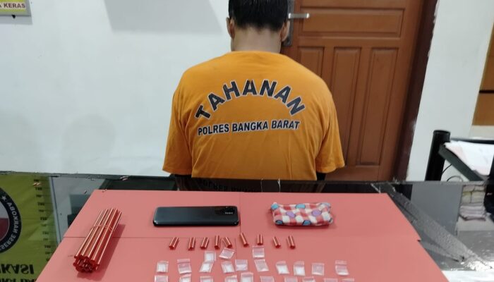 Polres Bangka Barat Tangkap Pengedar Narkoba, Sita 23 Paket Sabu