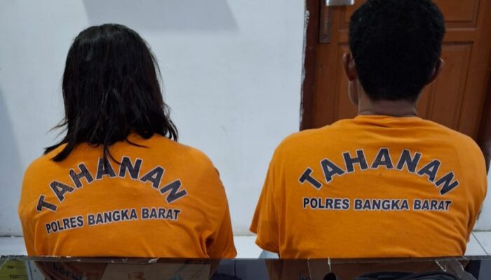 Pasutri di Mentok Dibekuk Polisi Gegara Sabu  