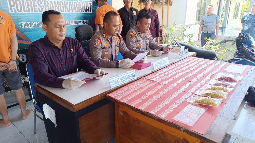 Ungkap kasus narkoba. Foto: Sorotanbangka.