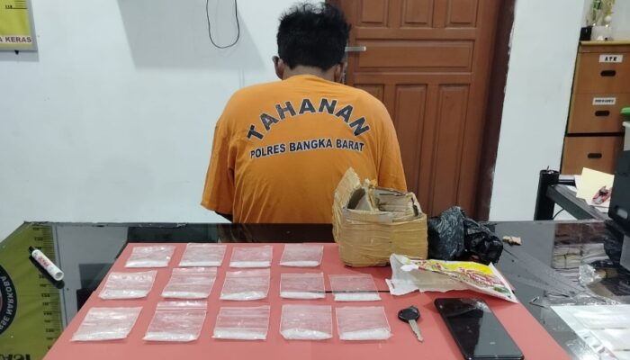 Miliki 72 Gram Sabu, Pria di Mentok Diringkus Polisi