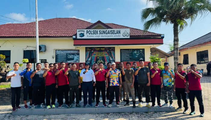 Olahraga Bersama Perkuat Sinergitas Forkopimcam Sungaiselan