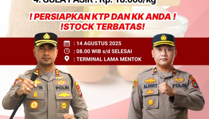 Polres Bangka Barat Adakan Gerakan Pangan Murah Serentak Kamis Besok