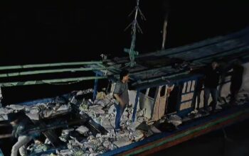 Barang bukti penyelundupan timah. Foto istimewa/Belitung Televisi Berita):