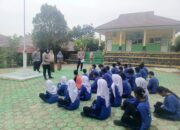 Satbinmas Polres Bangka Barat Sambangi SMPN 5 Mentok, Sosialisasi tentang Geng Motor, Judi Online, dan Bullying